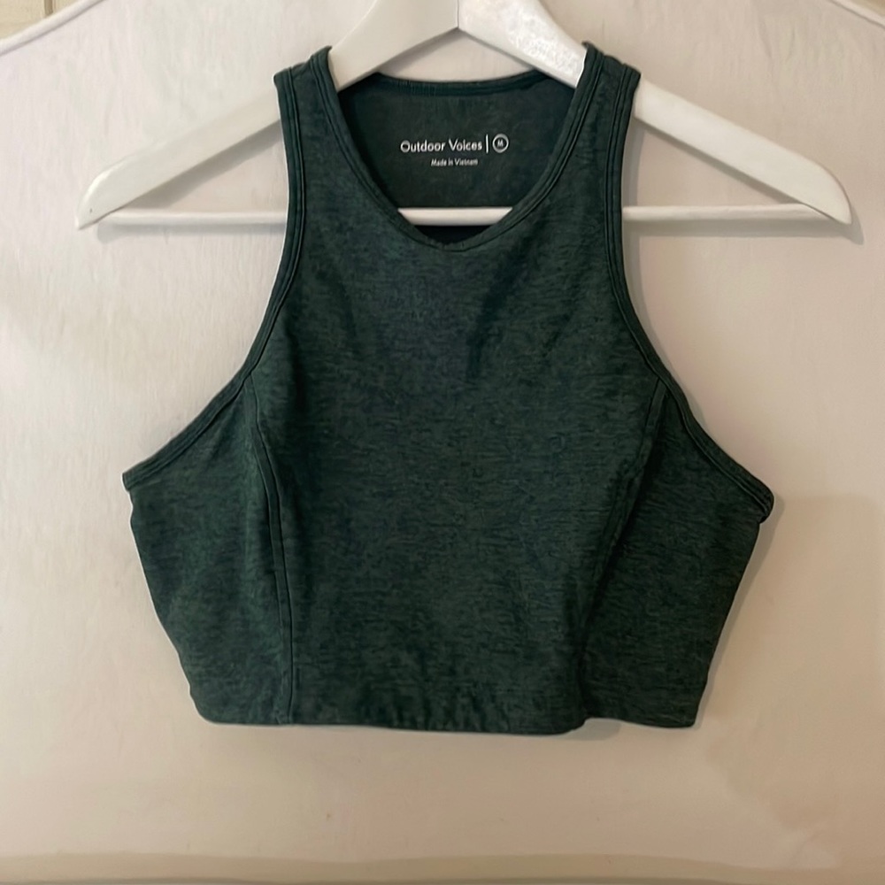 Outdoor voices Athena sports top Green size M